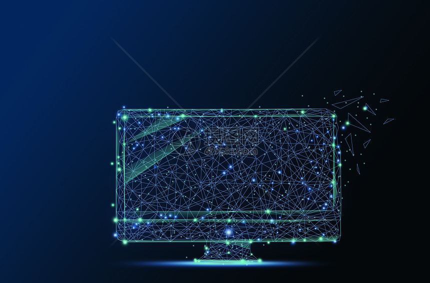 电脑线条与科技 数字时代的视觉符号与未来展望